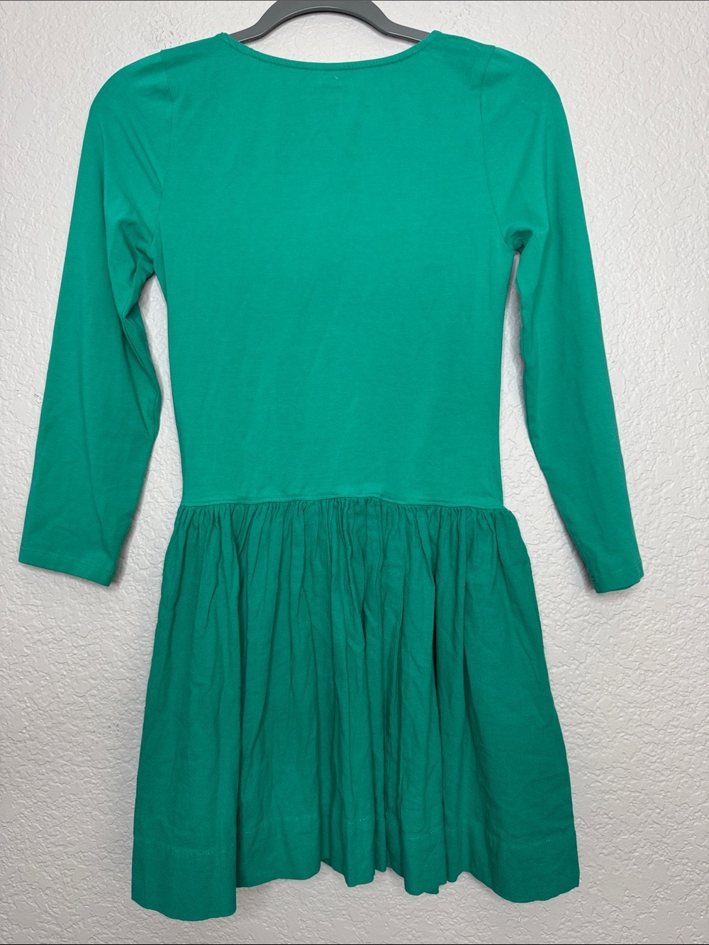 Free People free-est Onda Drop Waist Long Sleeve Mini Dress Green Small - Picture 5 of 6